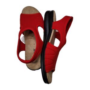 Flexus by Spring Step Red Comfort Sandal Womens Size 41/US 9.5/ 10 Made in Italy